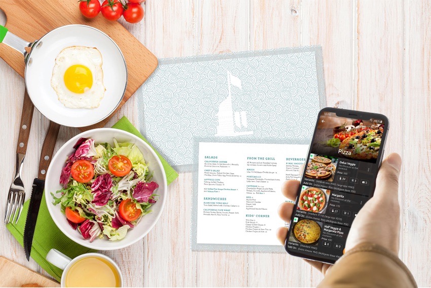 Digital and traditional menu